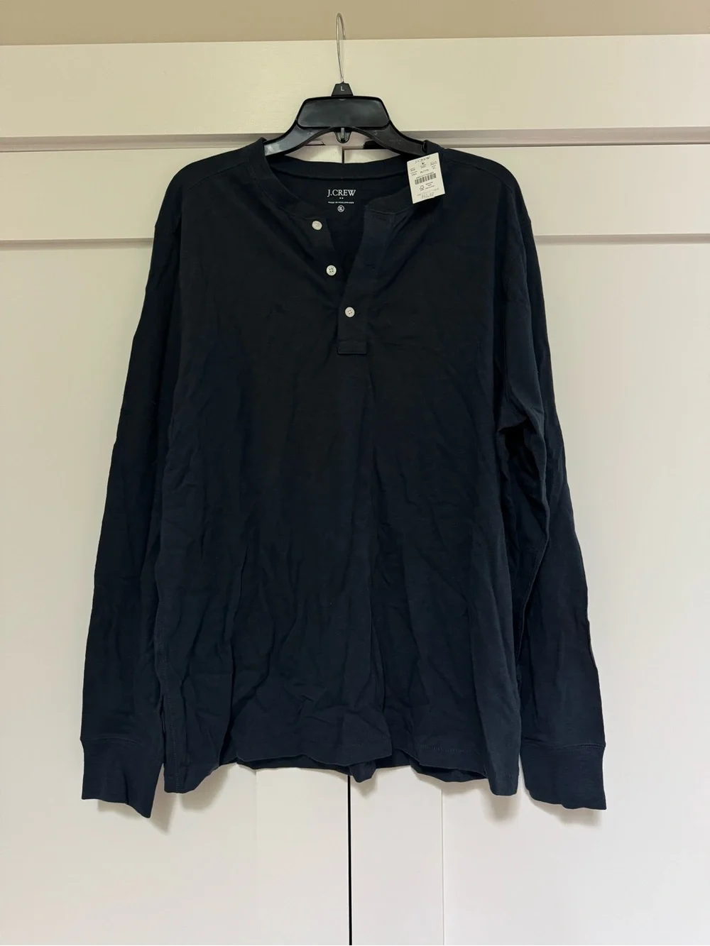 J.Crew Men's Dark Navy Long-Sleeve Henley